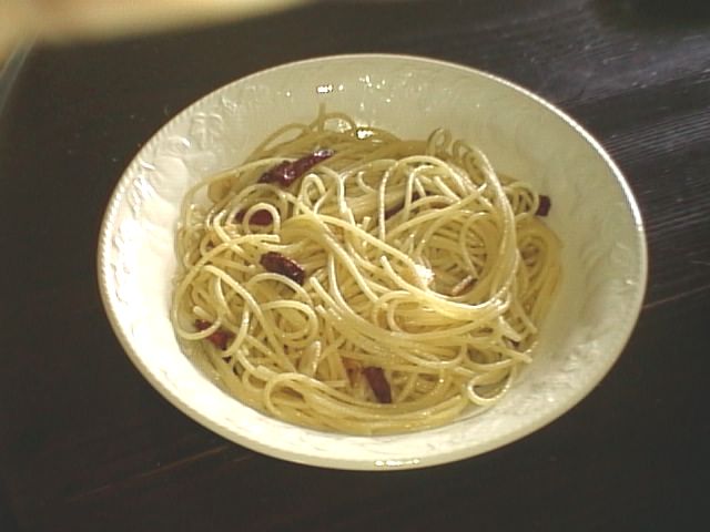 ペペロンチーナ できあがり